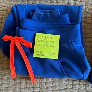 Figs Winning Blue Zamara Jogger Scrub Bottoms